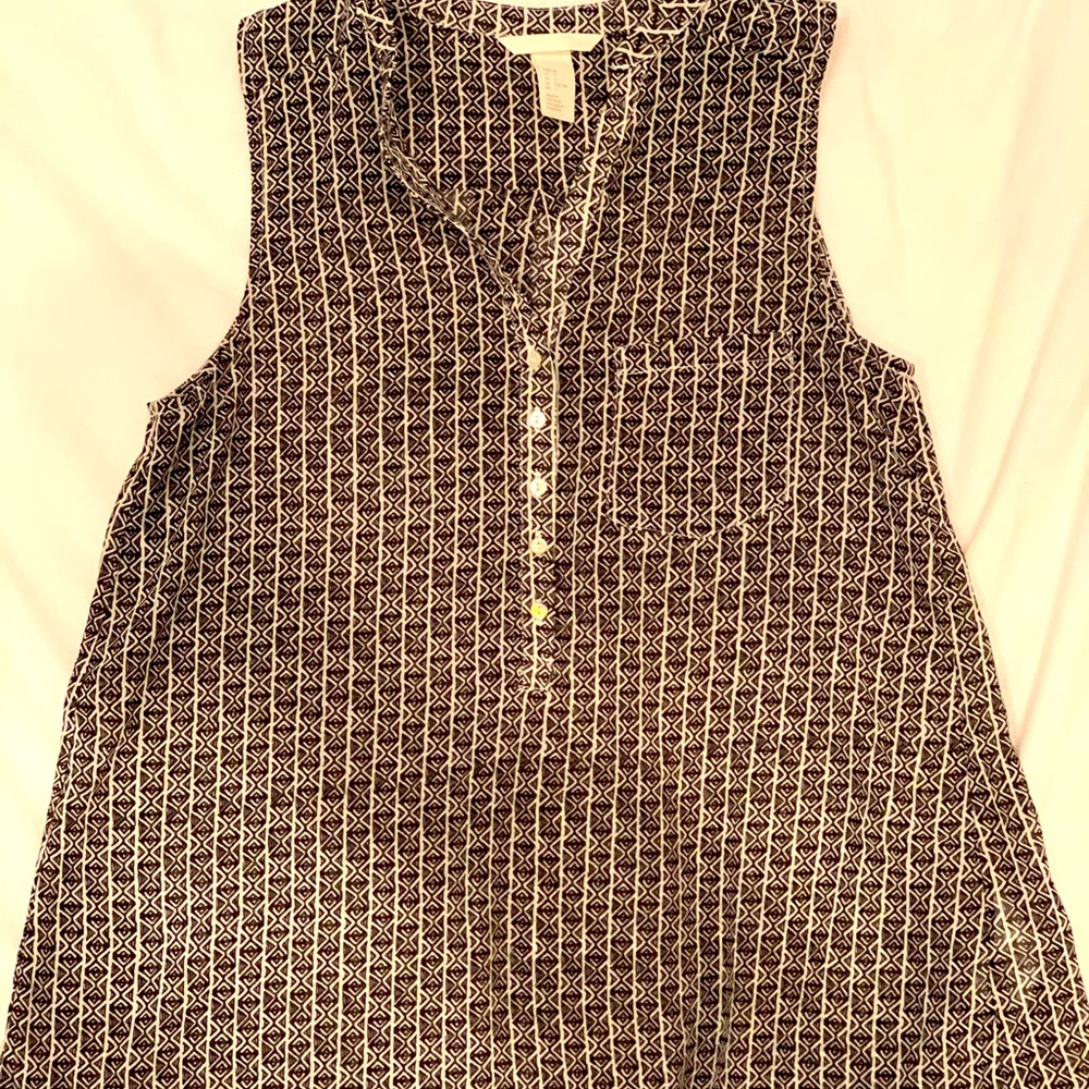 H&M Printed Sheer Tank